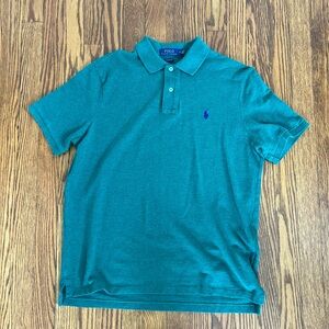 CLASSIC FIT MESH POLO SHIRT, HUNTER GREEN, M